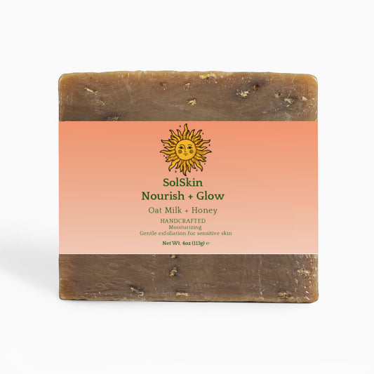SolSkin Nourish + Glow Soap  (Oat Milk + Honey)