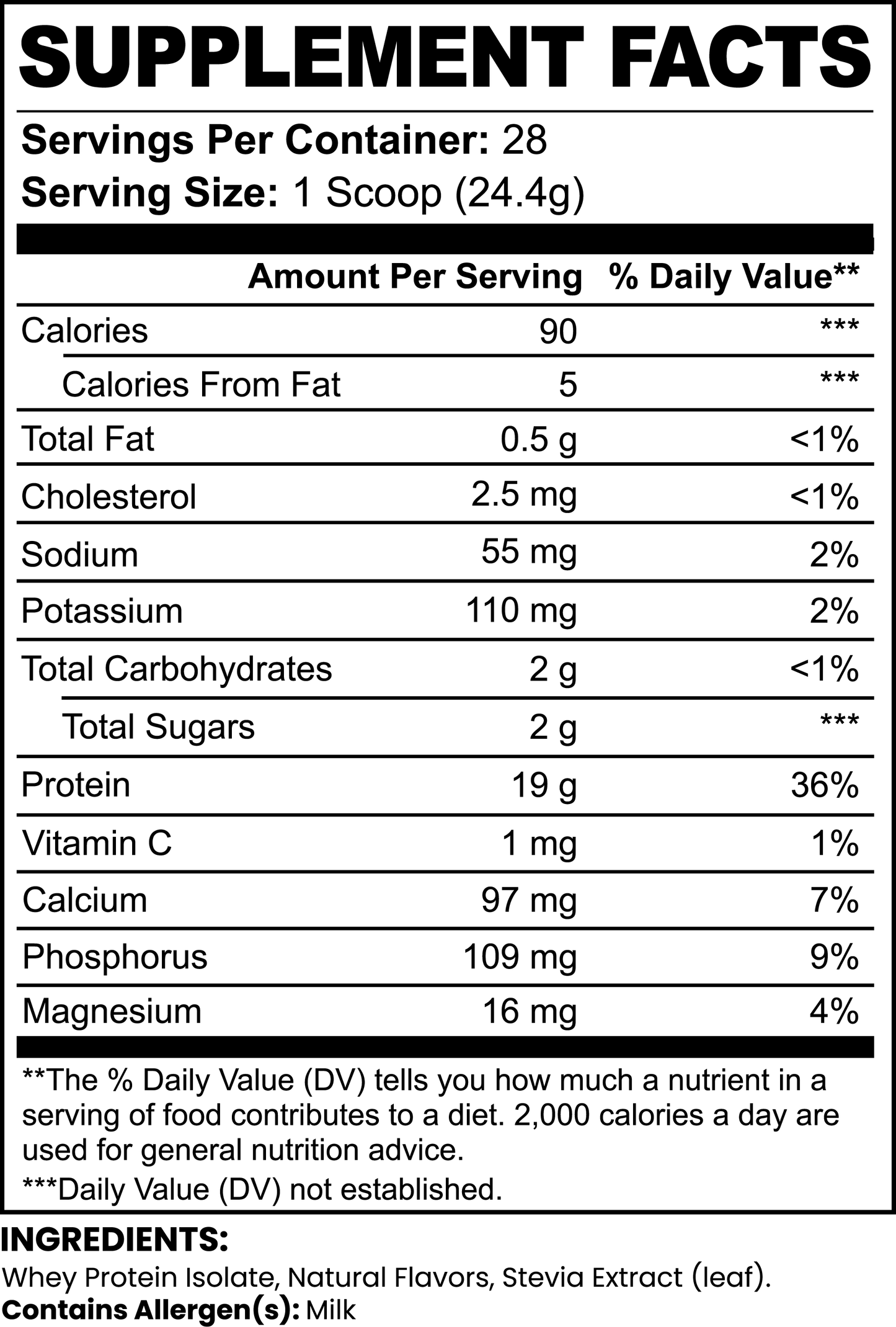 Sol 100% Whey Protein Isolate (Vanilla)